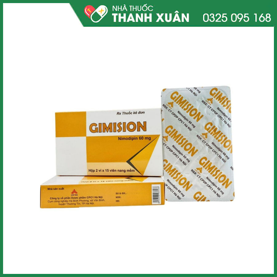 Gimision thuốc dự phòng và điều trị thiếu hụt thần kinh do thiếu máu cục bộ sau xuất huyết dưới màng nhện